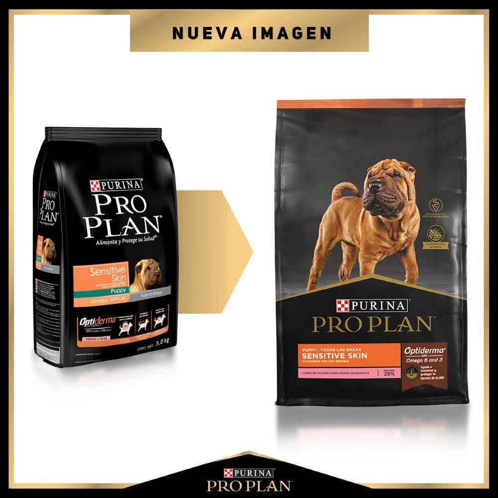 PRO PLAN - Alimento Seco Para Perro Cachorro Piel Sensible Salmón 3 Kg