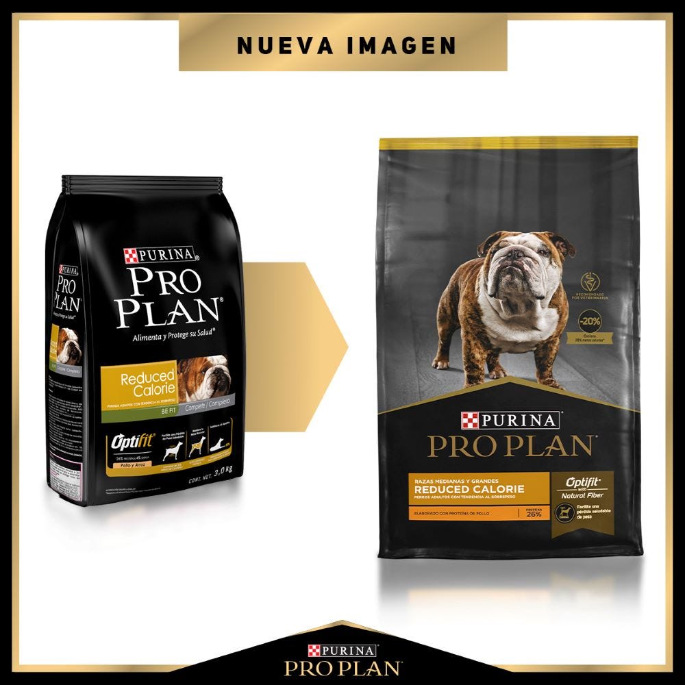 PRO PLAN - Optifit Alimento Seco Bajo en Calorías Perro Adulto Pollo 3 kg