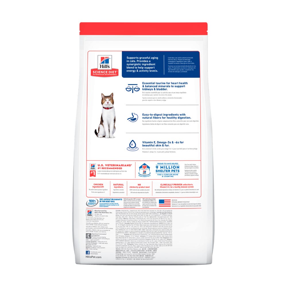HILL'S SCIENCE DIET - Original Alimento Seco Gato Senior +7 1.8 kg
