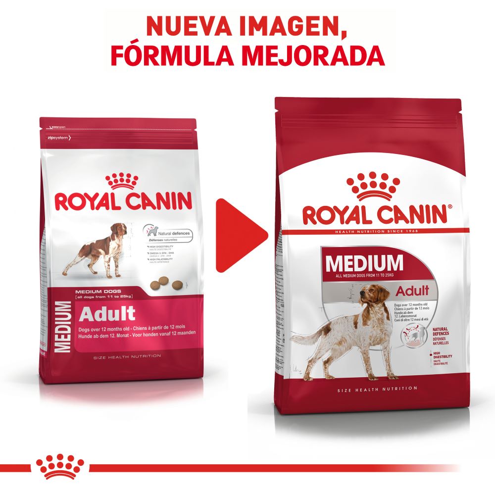 ROYAL CANIN - Alimento Seco Perro Adulto Razas Medianas 13.6 kg