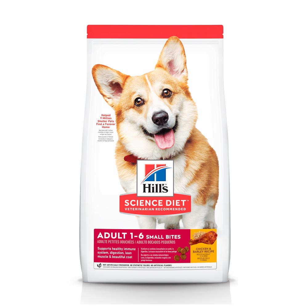 HILL'S SCIENCE DIET - Small Bites Alimento Seco Adulto Razas Medianas 2.3 kg