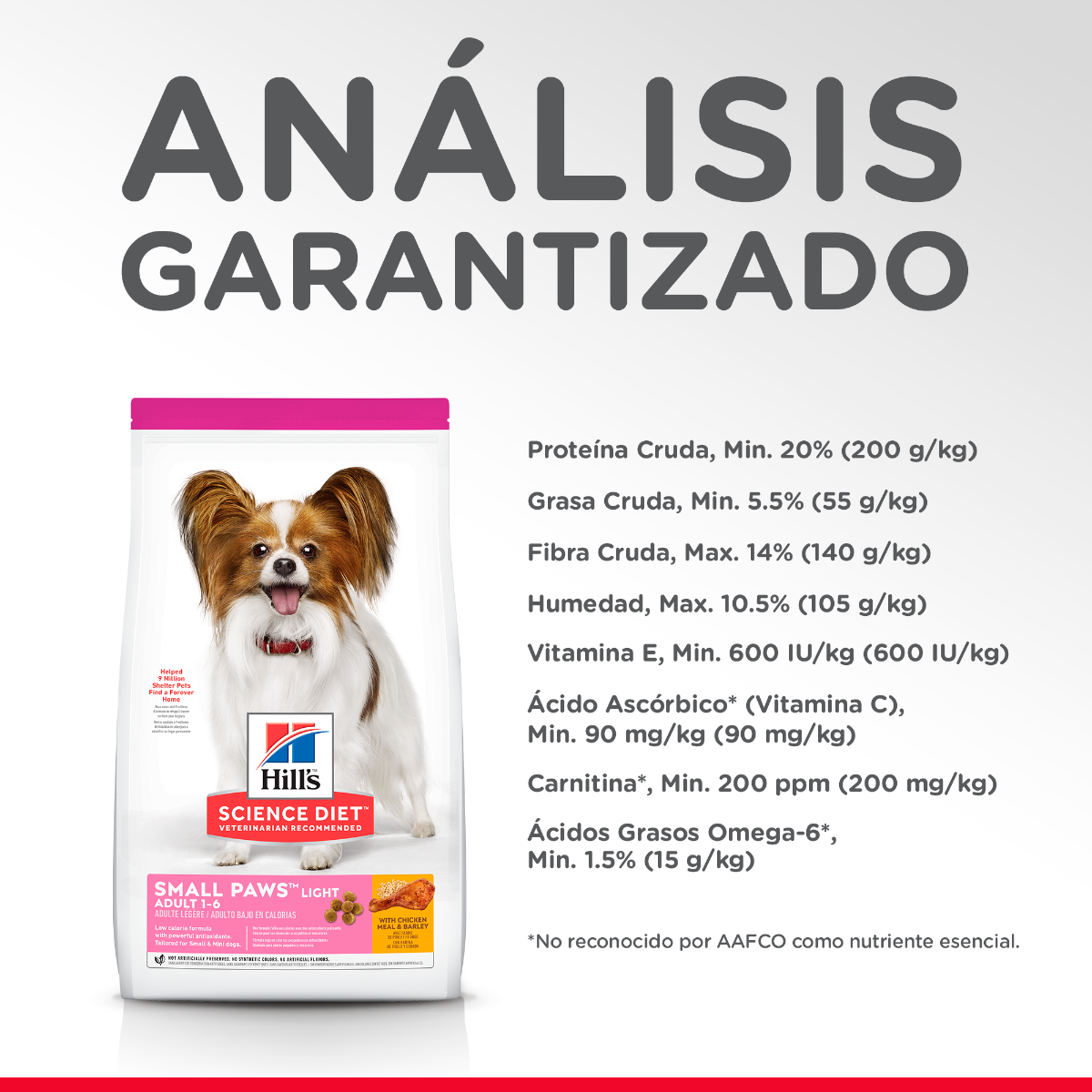 HILL'S SCIENCE DIET - Small Paws Light Alimento Seco Adulto Razas Mini y Pequeñas 7 kg