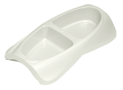 VAN NESS - Plato Mediano Doble De Comida Para Perro 42 oz