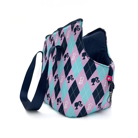 P&M - Bolsa Transportadora Barbie Para Perro y Gato Diseño Rombos