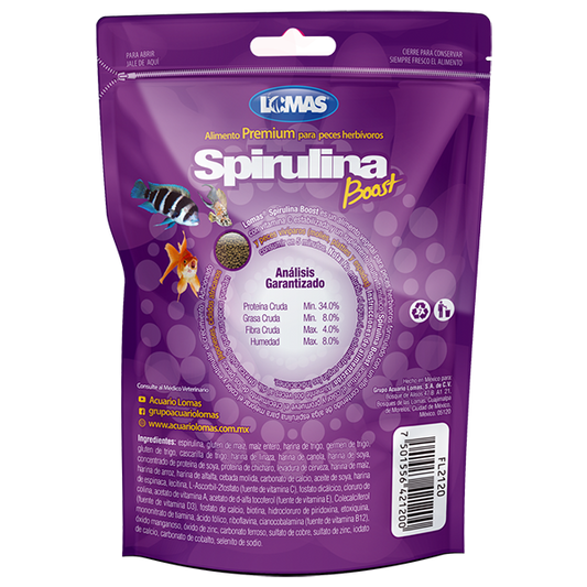 GRUPO LOMAS - Alimento Spirulina Boost Para Peces 70 g