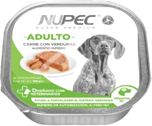 Nupec Lata P/Perro Adulto Con Verduras 1 Pza De 100 G