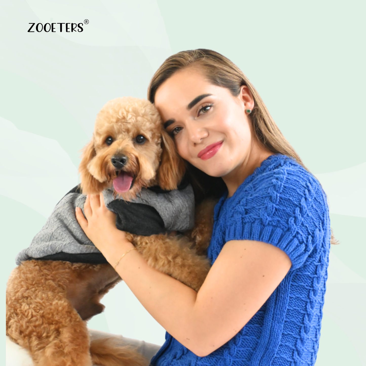 ZOOETERS - Suéter Liso Color Gris Para Perro T6