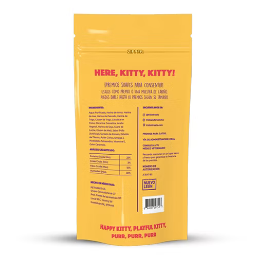 T&T Premios P/Gatos Purrs Pollo 80 G