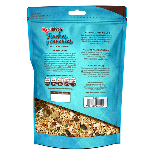 REDKITE - Alimento Mezcla de Semillas Para Canarios Y Finches 500 g