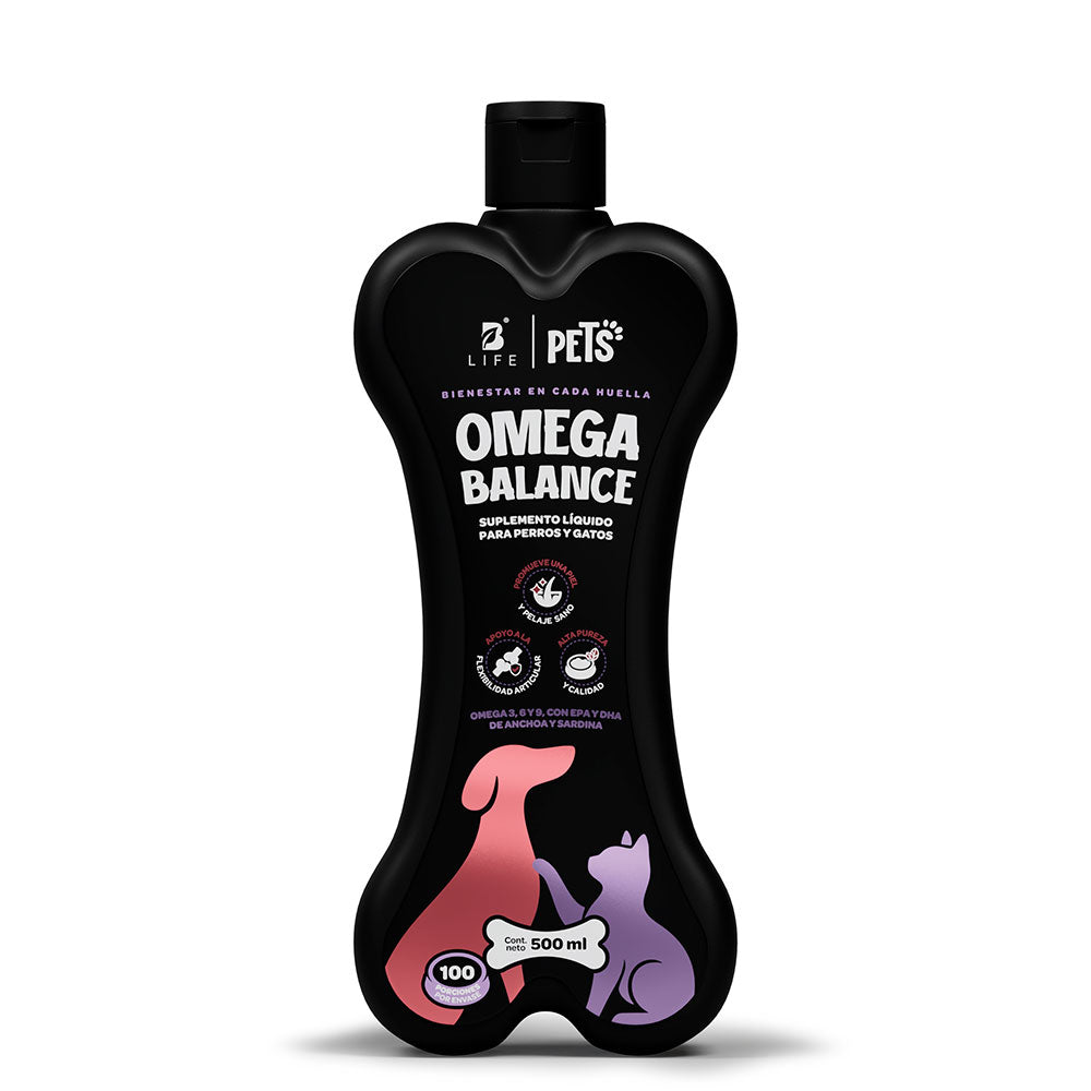 B LIFE - Aceite Omega Balance Para Perros y Gatos 500 ml