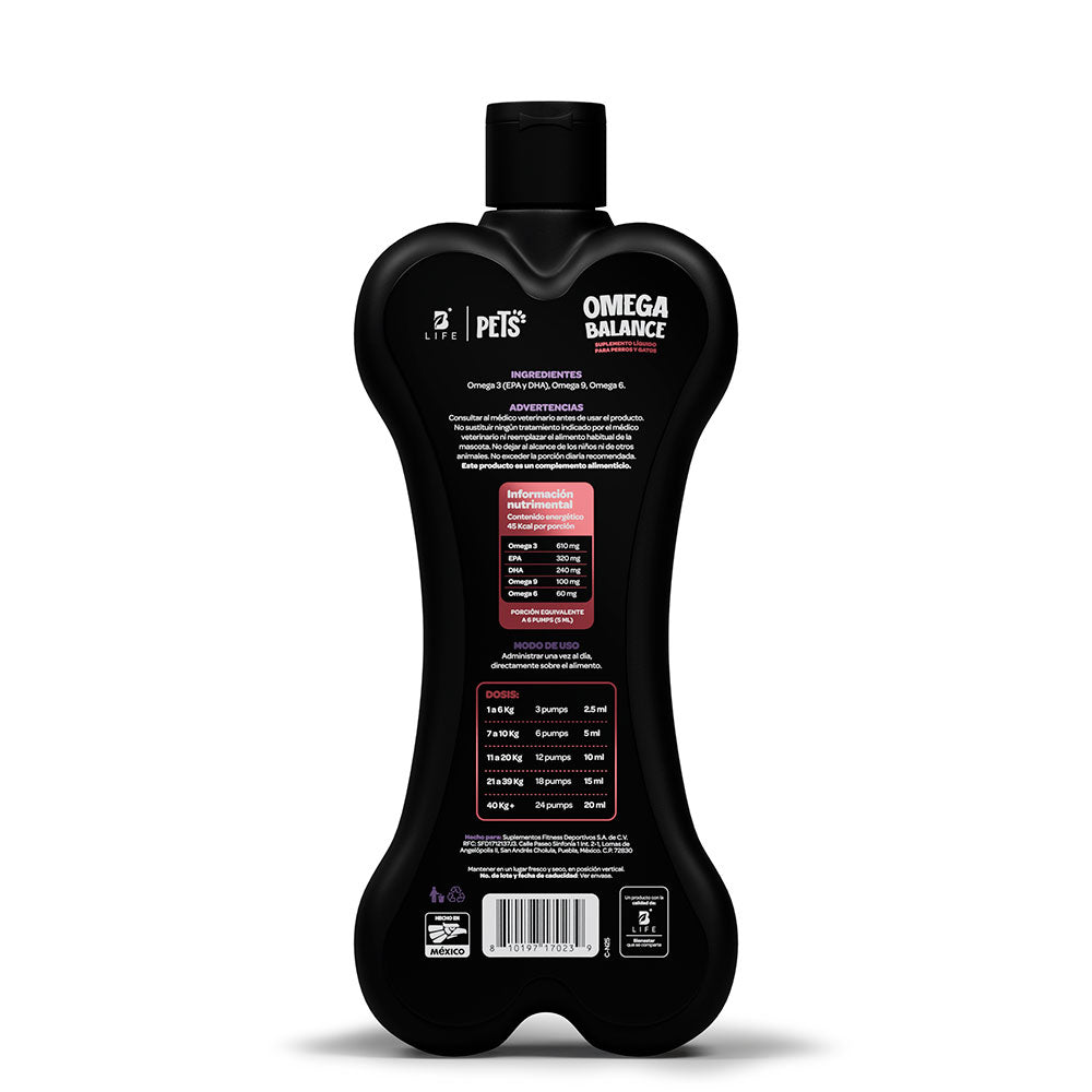 B LIFE - Aceite Omega Balance Para Perros y Gatos 500 ml