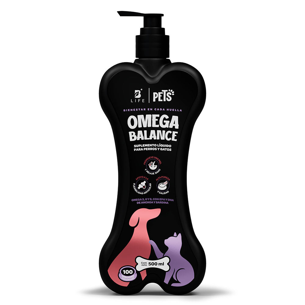 B LIFE - Aceite Omega Balance Para Perros y Gatos 500 ml