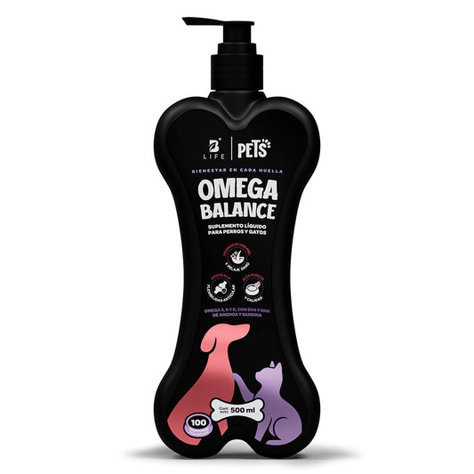 B LIFE - Aceite Omega Balance Para Perros y Gatos 500 ml
