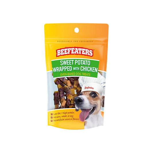 BEEFEATERS - Premios Para Perro Camote Envuelto Con Pollo 60 g