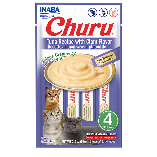 Churu Alimento Premium Pouche Almeja 4 Pzas