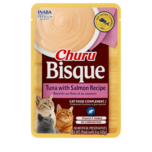 Churu Alimento Premium Pouche Bisque Salmón 