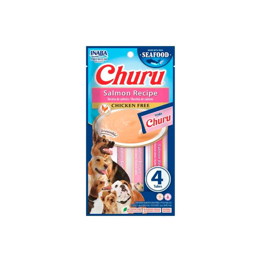 CHURU - Premios Para Perro Sabor Salmón 4 Pzas