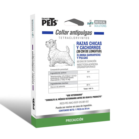 FANCY PETS - Collar Antipulgas Para Perro Medical Solutions Razas Chicas Y Cachorros
