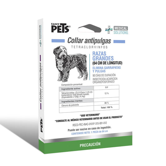 COLLAR ANTIPULGAS PARA PERRO MEDICAL SOLUTIONS RAZAS GRANDES