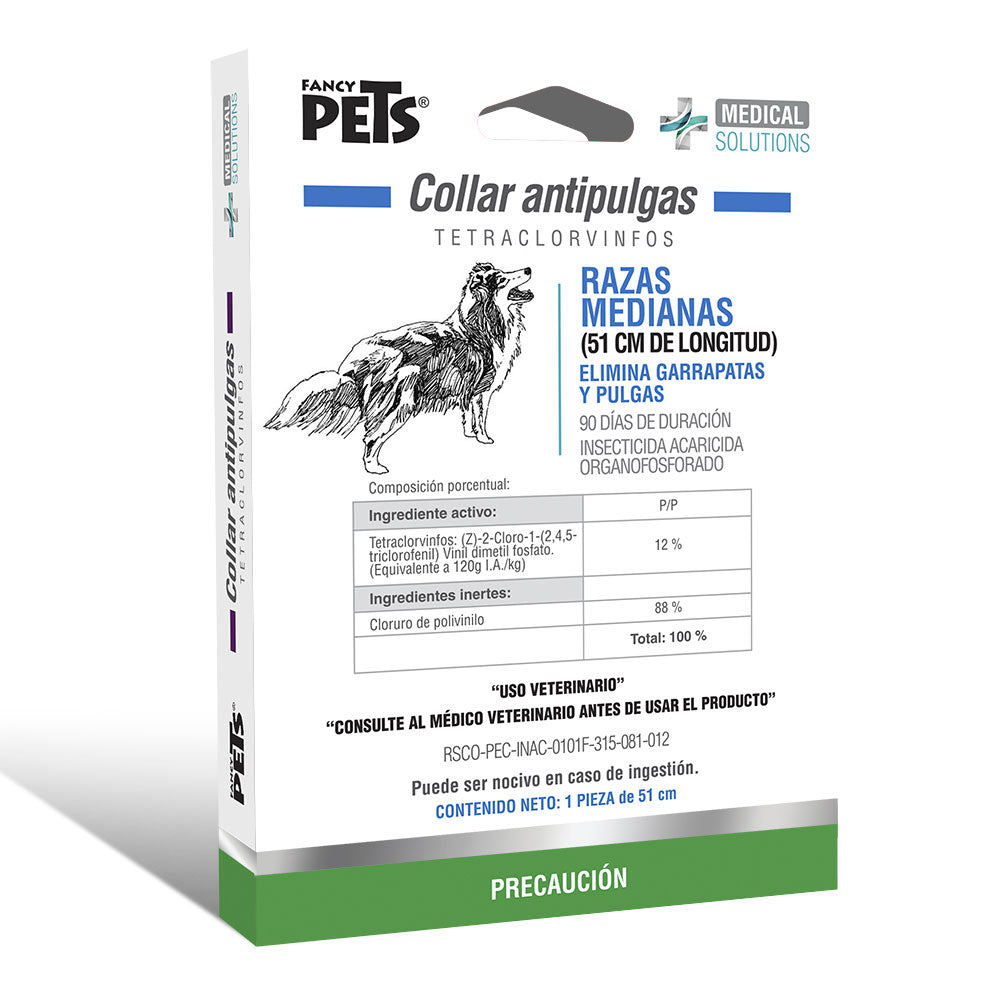 Medical Solutions - Collar Antipulgas Para Perro Razas Medianas