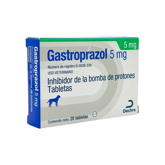 DECHRA - Gastroprazol Medicamento Para Perro Adulto 20 Tab de 20 Mg