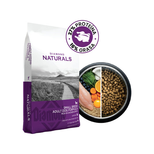 DIAMOND NATURAL - Alimento Seco Para Perro Adulto Raza Pequeña Pollo 1.5 Kg