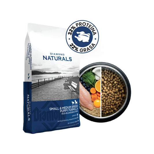 DIAMOND NATURAL - Alimento Seco de Pollo Para Cachorro Raza Pequeña 1.5 Kg