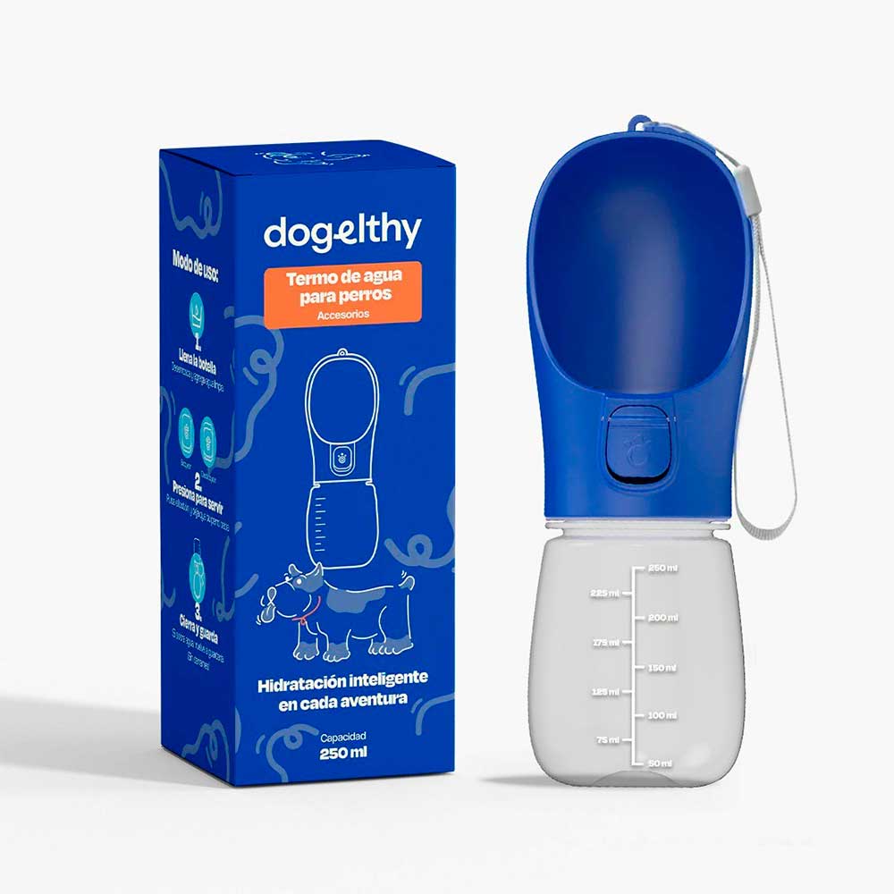 DOGELTHY - Bebedero Portátil Para Perros 250 ml