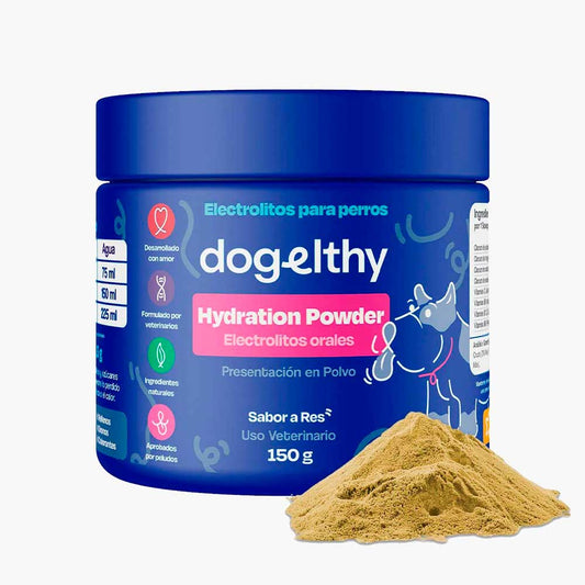 DOGELTHY - Electrolitos Orales En Polvo Para Perros Sabor Res 150 g