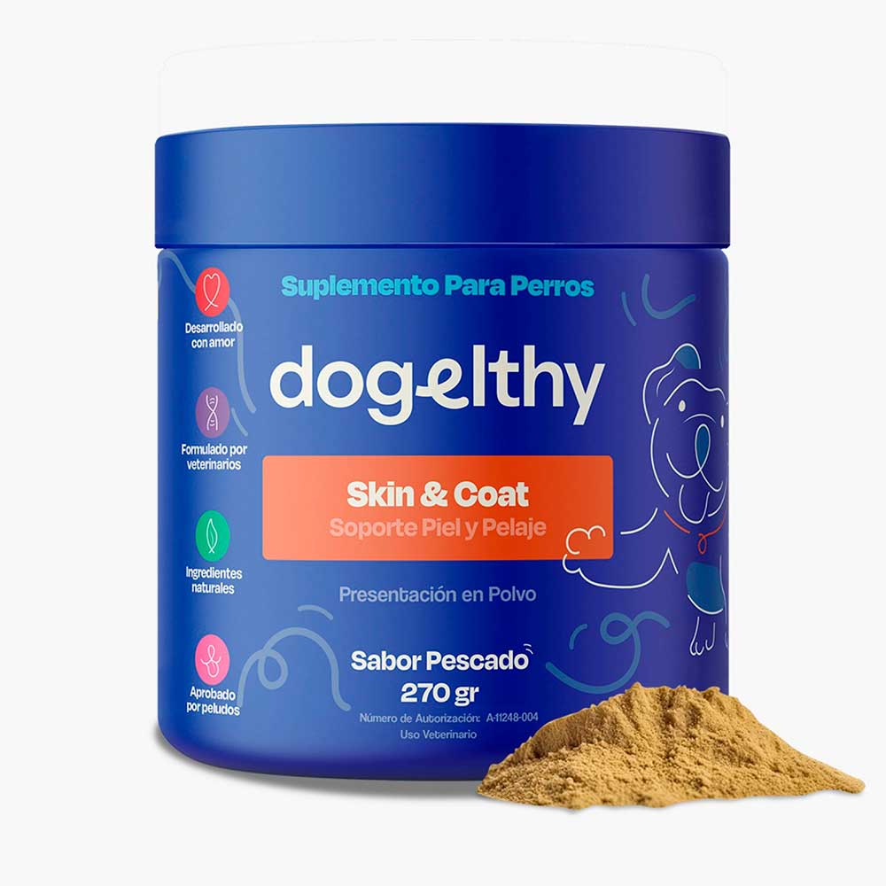 DOGELTHY - Suplemento Para Perro Adulto Piel Y Pelaje Sabor Pescado 270 g