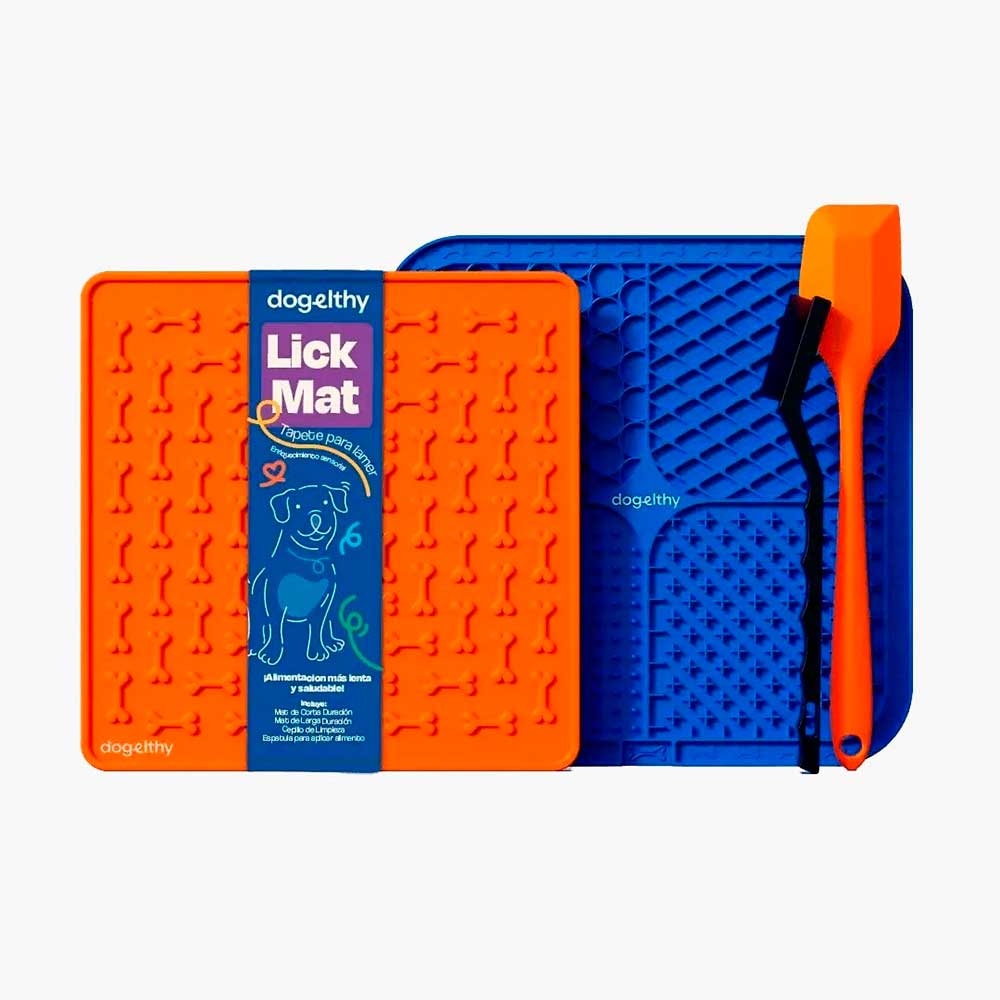 DOGELTHY - Tapete Para Lamer Para Perros 2 Pzas