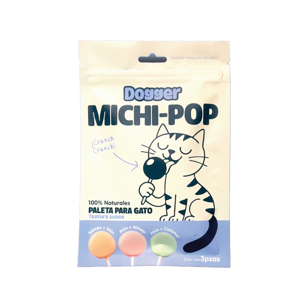 DOGGER - Premio Paleta Para Gato Michi-Pop 3 Pzas
