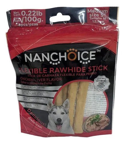 Nanchoice Palitos P/Perro Higado Pollo 6 Pzas