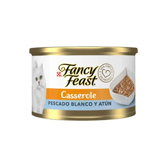 FANCY FEAST - Alimento Húmedo En Lata Para Gato Casserole Pescado y Atún 85 g