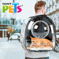FANCY PETS - Mochila Burbuja Para Mascotas Color Negro