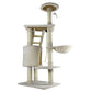 FANCY PETS - Mueble Rascador Con Casa y Hamaca Para Gato 120 Cm