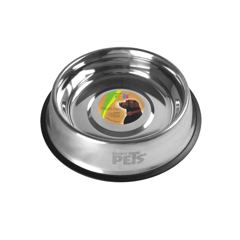FANCY PETS - Plato De Acero Para Mascotas