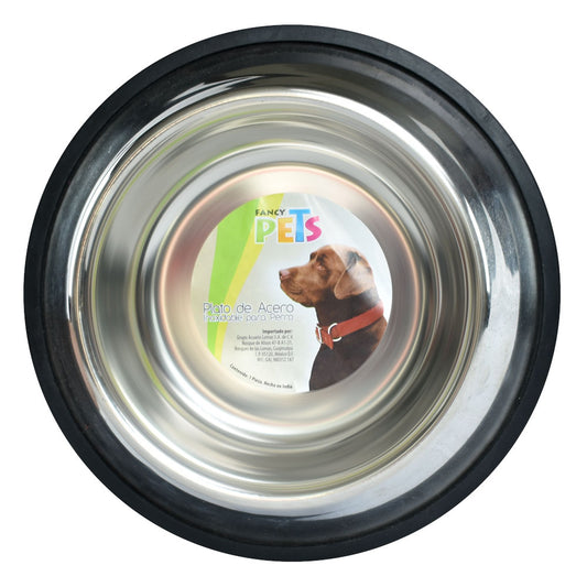FANCY PETS - Plato De Acero Para Perro 907 G