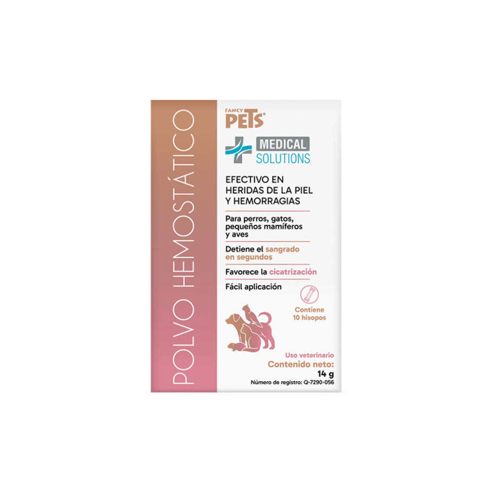 FANCY PETS - Polvo Hemostático Para Perros, Gatos y Pequeños Mamíferos y Aves 14 g