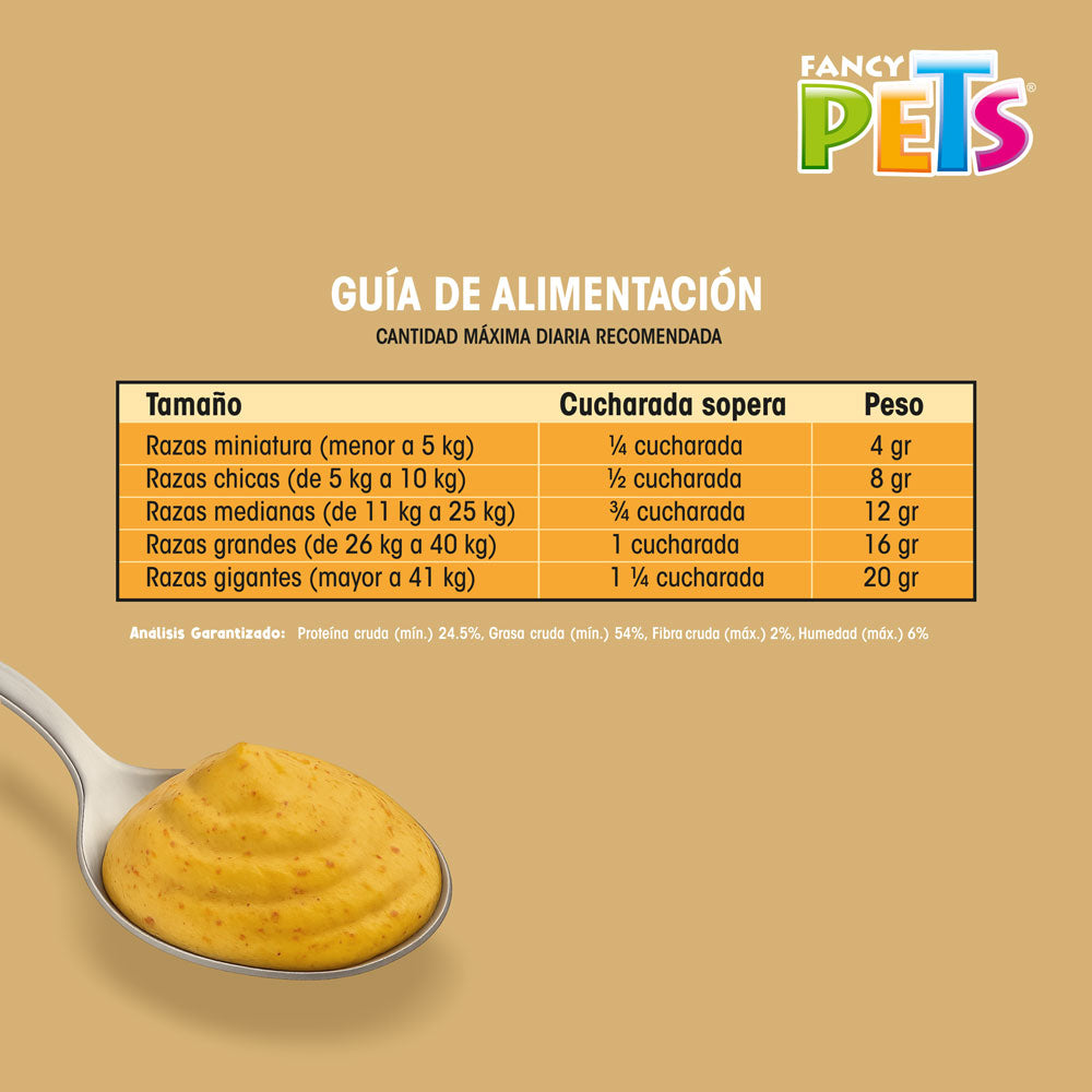 FANCY PETS - Snack Crema De Cacahuate Para Perros 100 g