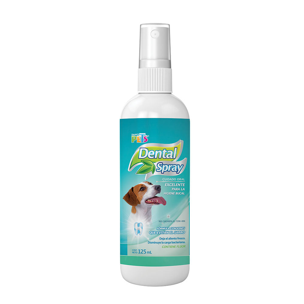 FANCY PETS - Spray Dental Para Perro Perro Sabor Menta 125 ml
