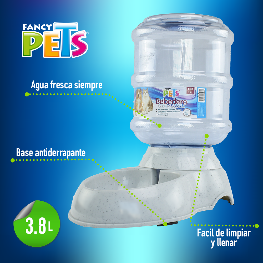 FANCY PETS - Bebedero Chico Para Mascotas 3.8 L