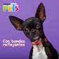 FANCY PETS - Collar Reflejante Rojo Para Perro Xch