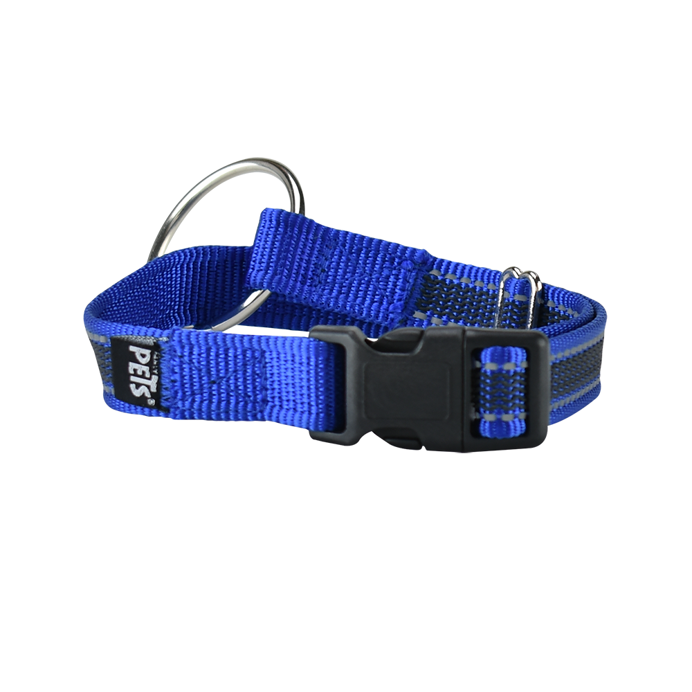 FANCY PETS - Collar Reflejante Azul Para Perro Med