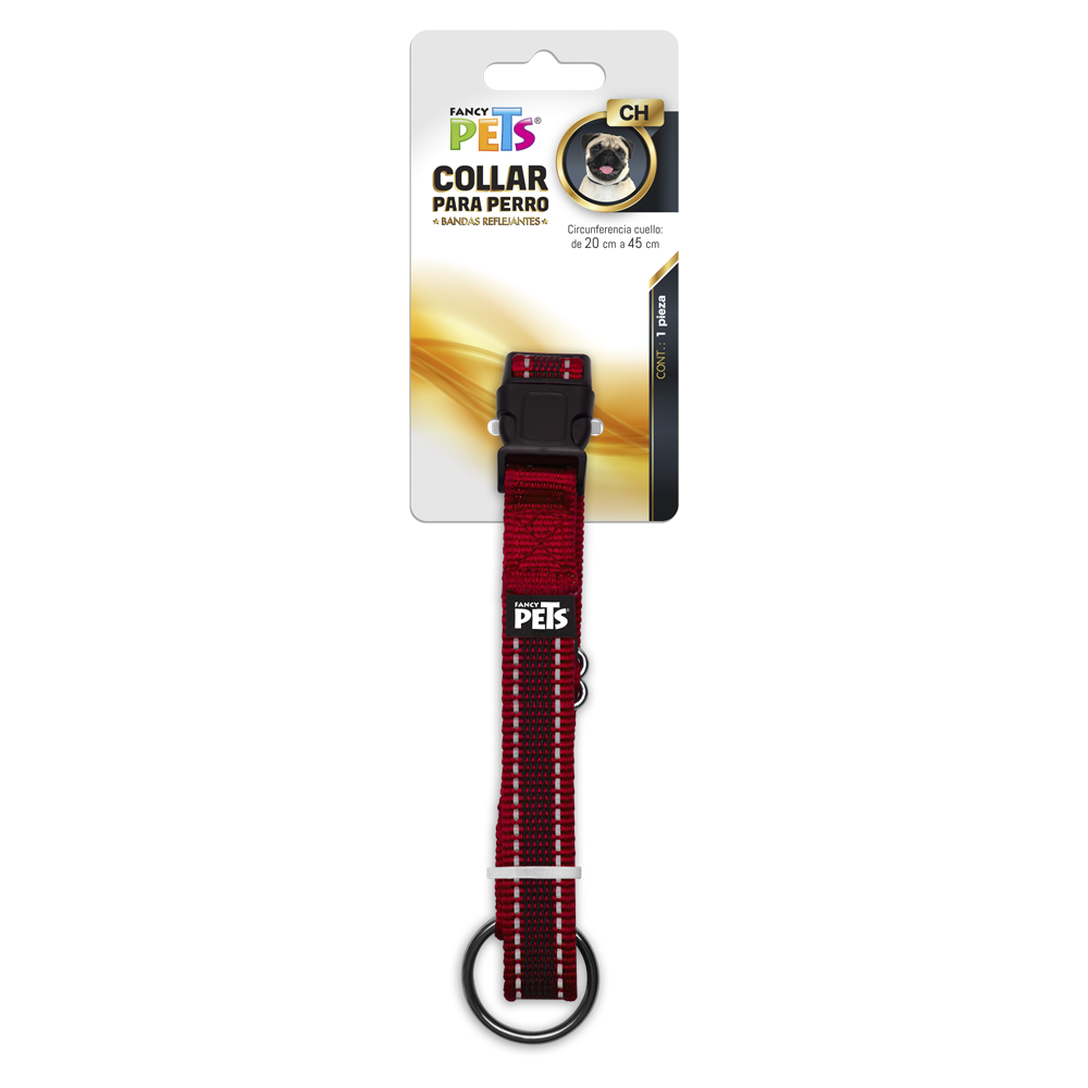 FANCY PETS - Collar Rojo Ultra Grip Para Perro Ch