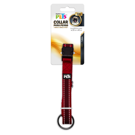FANCY PETS - Collar Rojo Ultra Grip Para Perro Ch