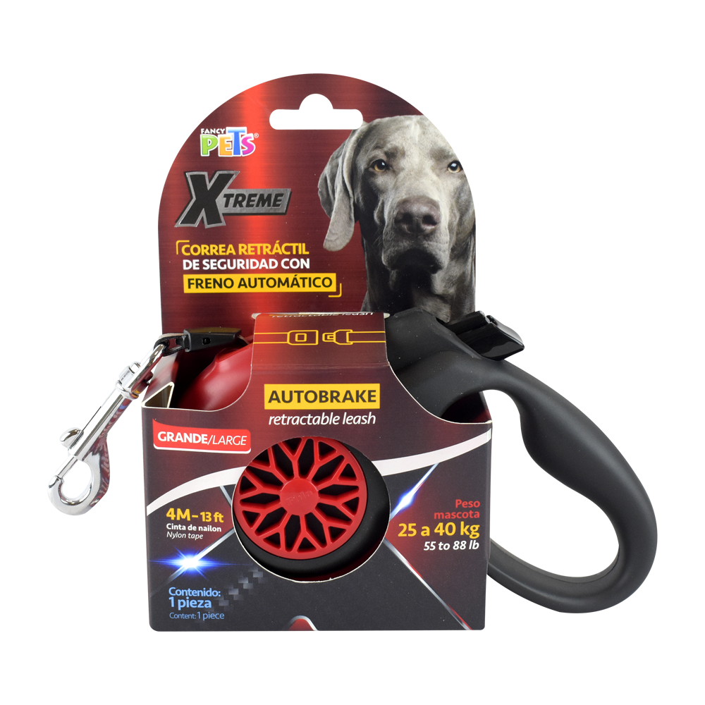 FANCY PETS - Correa Retractil Para Perro Gde 5 M (25 A 40 Kg)