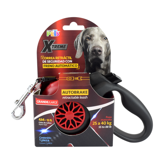 FANCY PETS - Correa Retractil Para Perro Gde 5 M (25 A 40 Kg)