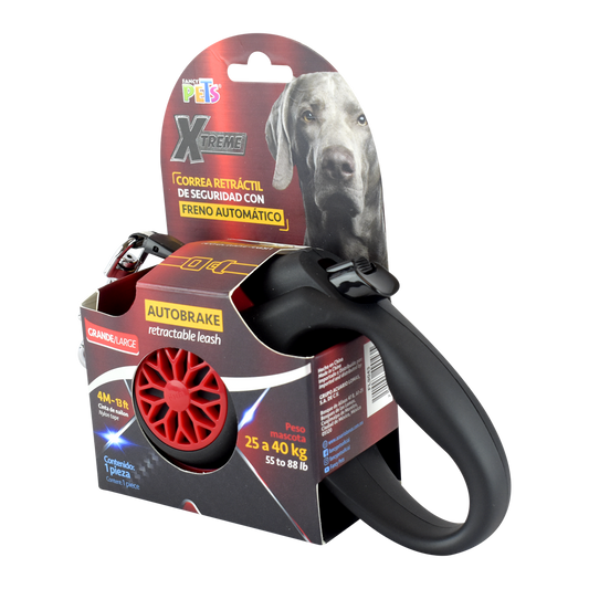 FANCY PETS - Correa Retractil Para Perro Gde 5 M (25 A 40 Kg)