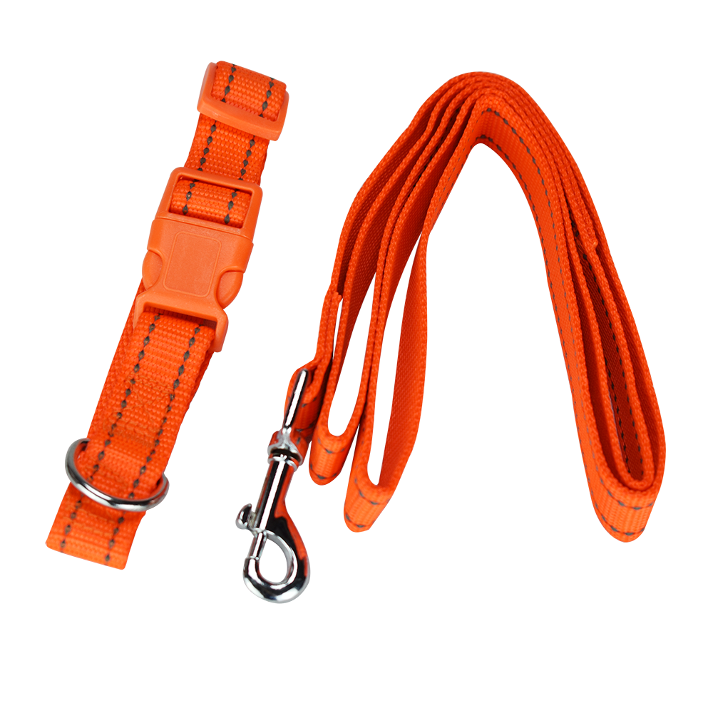 FANCY PETS - Correa Y Collar Reflejante Ajustable Med Para Perro